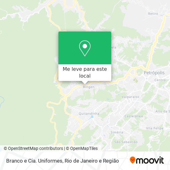 Branco e Cia. Uniformes mapa