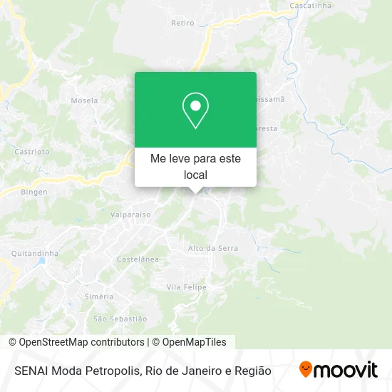SENAI Moda Petropolis mapa