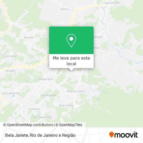 Bela Janete mapa