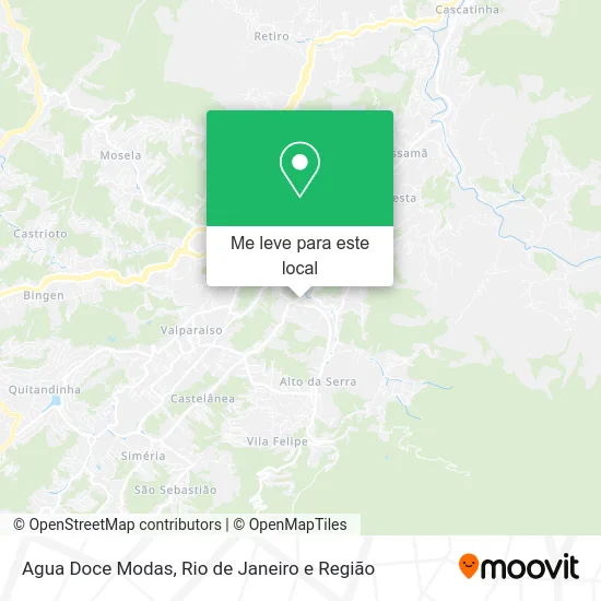 Agua Doce Modas mapa