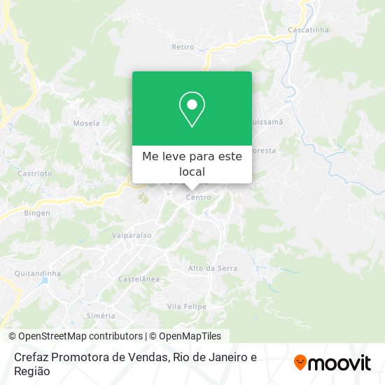Crefaz Promotora de Vendas mapa