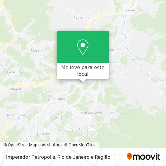 Imperador Petropolis mapa