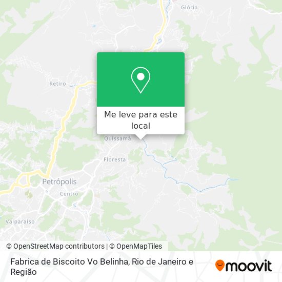 Fabrica de Biscoito Vo Belinha mapa