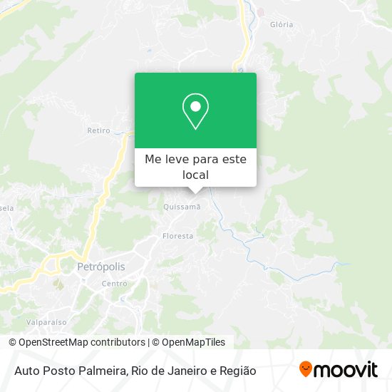 Auto Posto Palmeira mapa