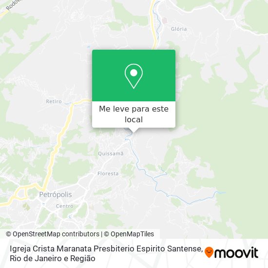 Igreja Crista Maranata Presbiterio Espirito Santense mapa