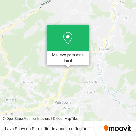 Lava Show da Serra mapa