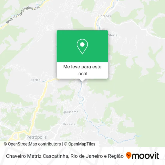 Chaveiro Matriz Cascatinha mapa