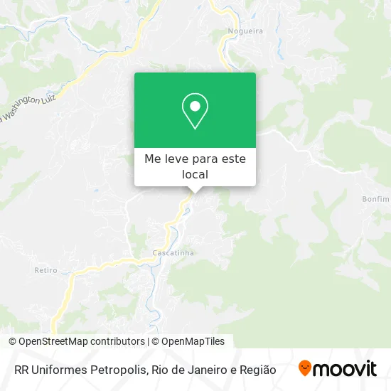 RR Uniformes Petropolis mapa