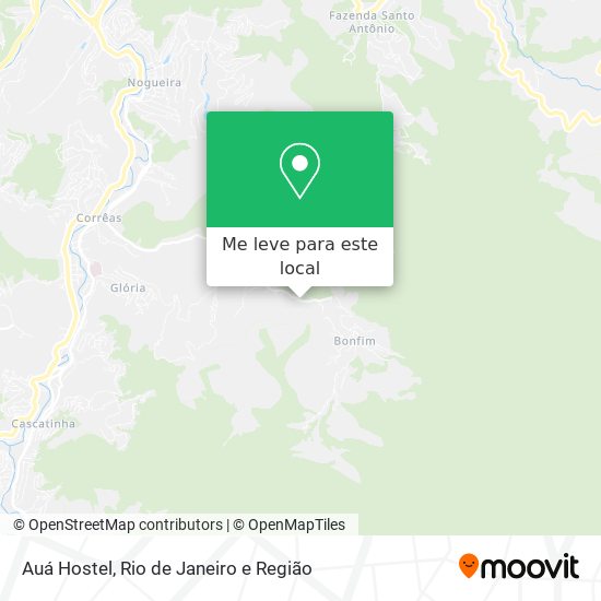 Auá Hostel mapa