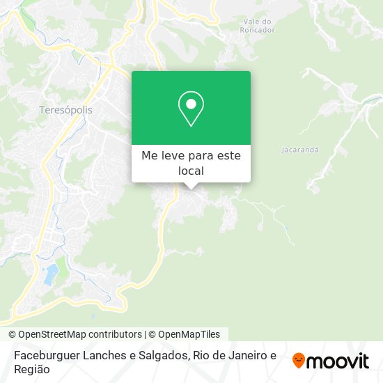 Faceburguer Lanches e Salgados mapa