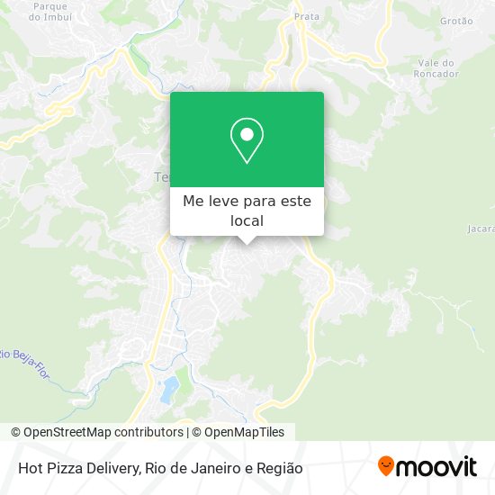 Hot Pizza Delivery mapa