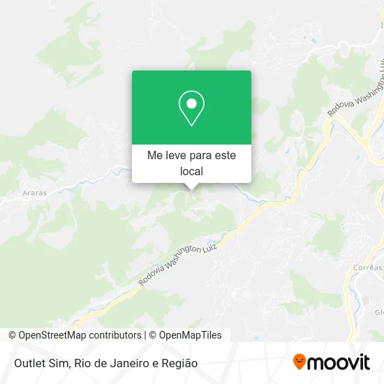 Outlet Sim mapa