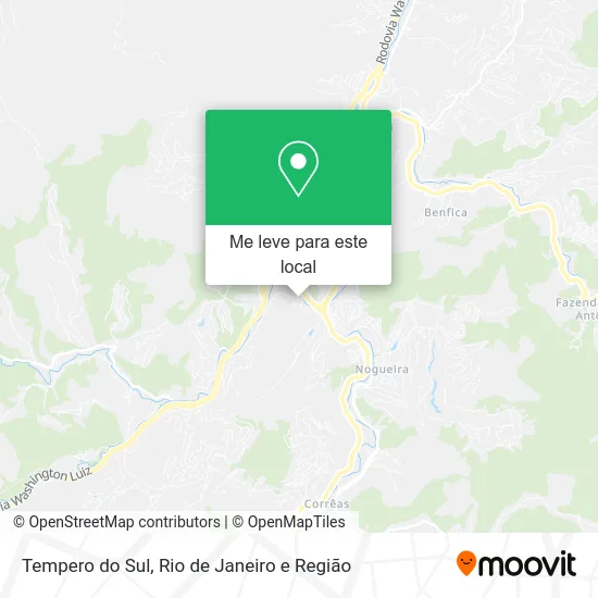 Tempero do Sul mapa