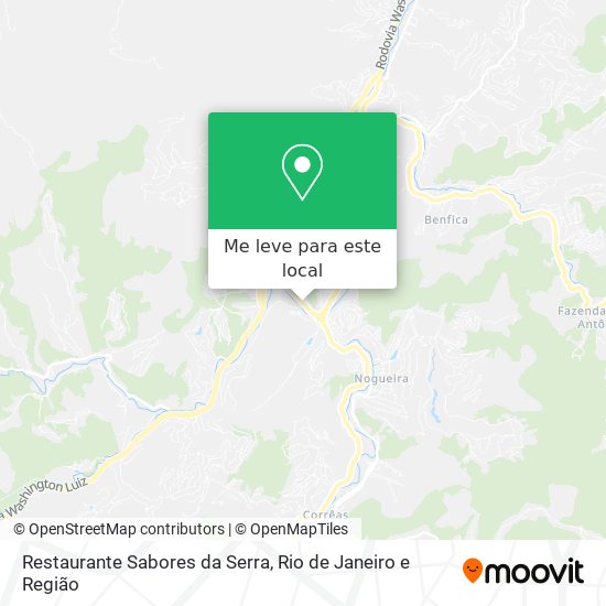 Restaurante Sabores da Serra mapa