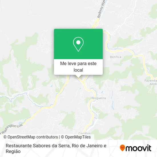 Restaurante Sabores da Serra mapa