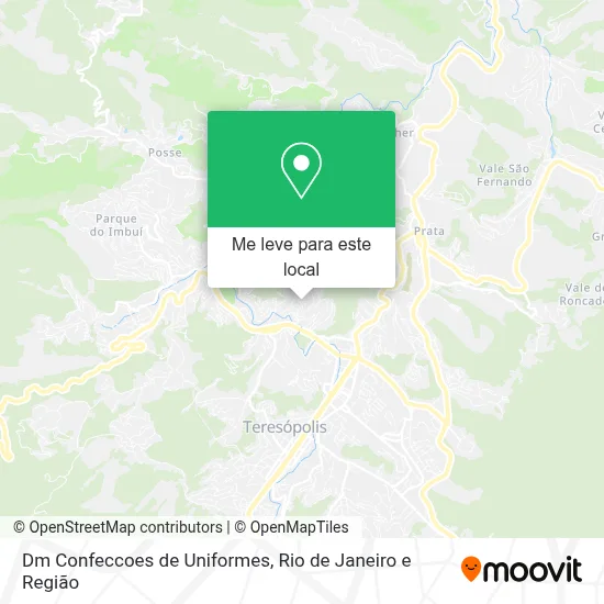 Dm Confeccoes de Uniformes mapa