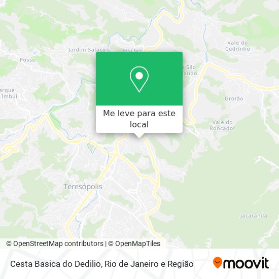 Cesta Basica do Dedilio mapa