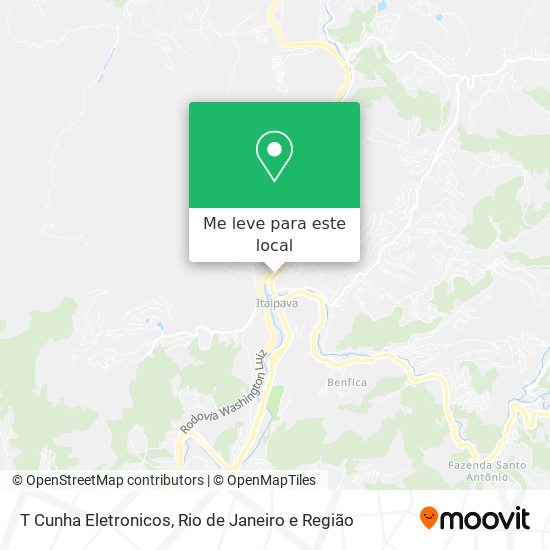 T Cunha Eletronicos mapa
