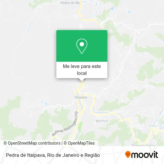 Pedra de Itaipava mapa