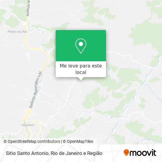 Sitio Santo Antonio mapa