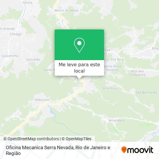 Oficina Mecanica Serra Nevada mapa