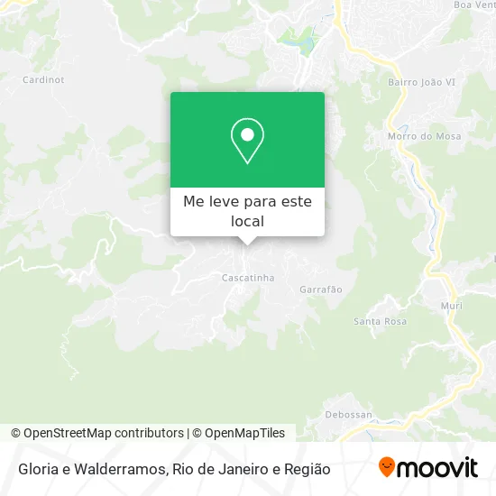 Gloria e Walderramos mapa