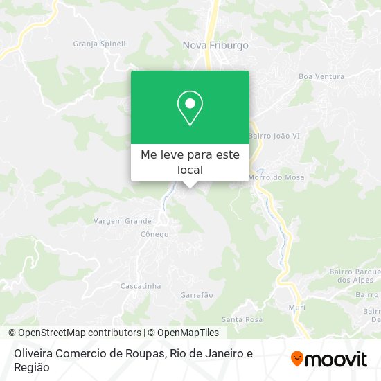 Oliveira Comercio de Roupas mapa