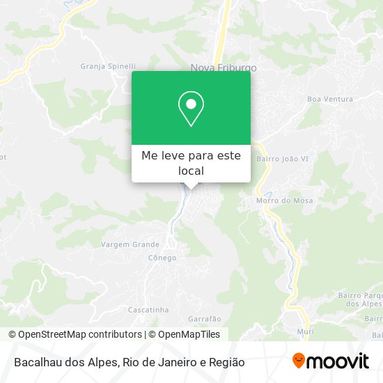 Bacalhau dos Alpes mapa