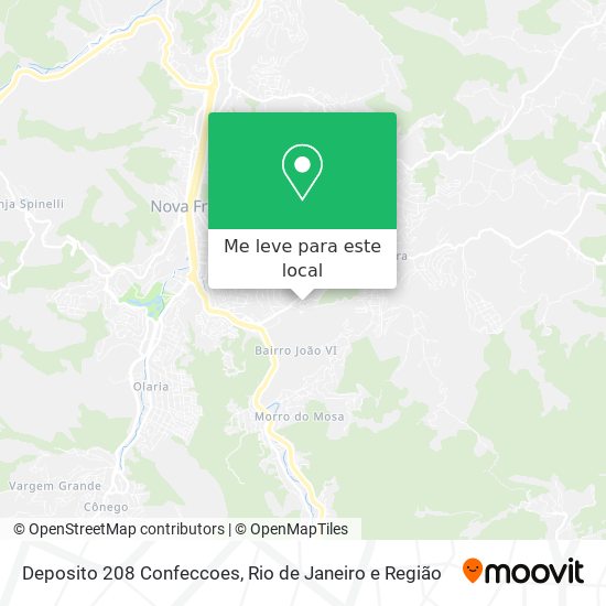 Deposito 208 Confeccoes mapa