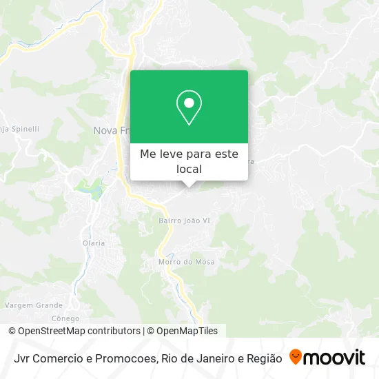 Jvr Comercio e Promocoes mapa