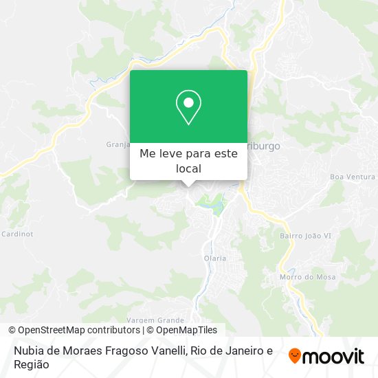 Nubia de Moraes Fragoso Vanelli mapa