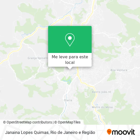 Janaina Lopes Quimas mapa