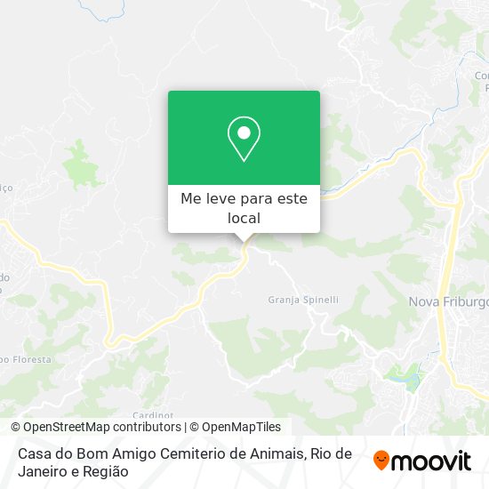 Casa do Bom Amigo Cemiterio de Animais mapa