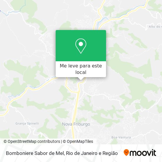 Bomboniere Sabor de Mel mapa