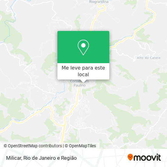 Milicar mapa