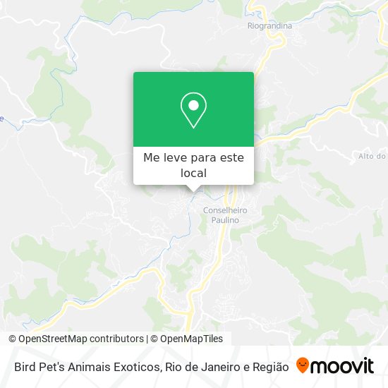 Bird Pet's Animais Exoticos mapa