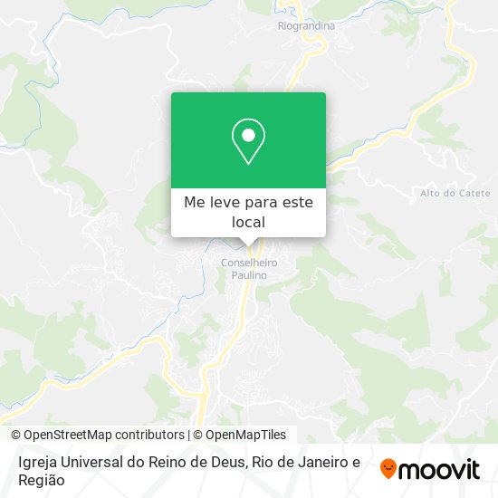 Igreja Universal do Reino de Deus mapa