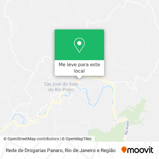 Rede de Drogarias Panaro mapa