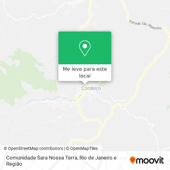 Comunidade Sara Nossa Terra mapa