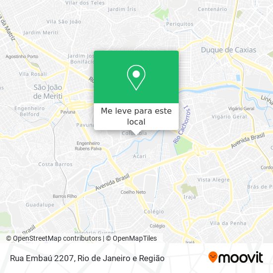 Rua Embaú 2207 mapa