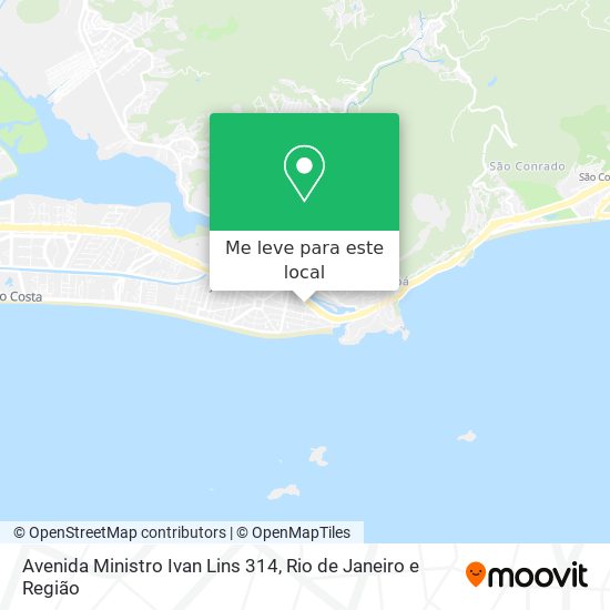 Avenida Ministro Ivan Lins 314 mapa