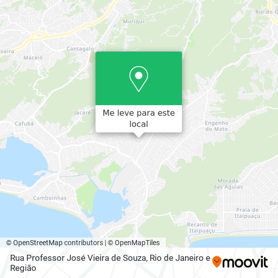 Rua Professor José Vieira de Souza mapa