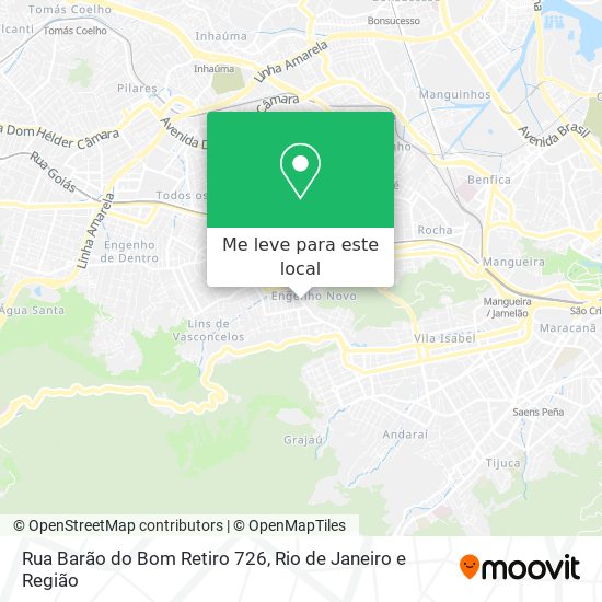 Rua Barão do Bom Retiro 726 mapa