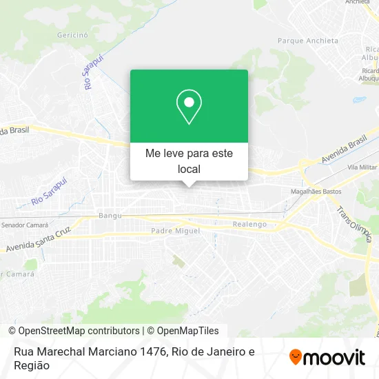 Rua Marechal Marciano 1476 mapa