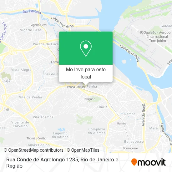Rua Conde de Agrolongo 1235 mapa