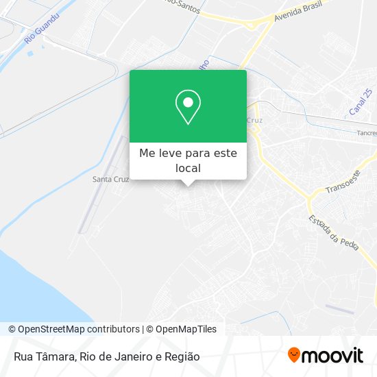 Rua Tâmara mapa