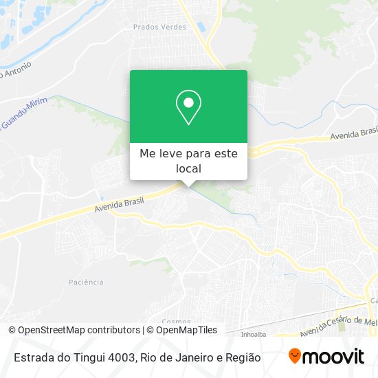 Estrada do Tingui 4003 mapa