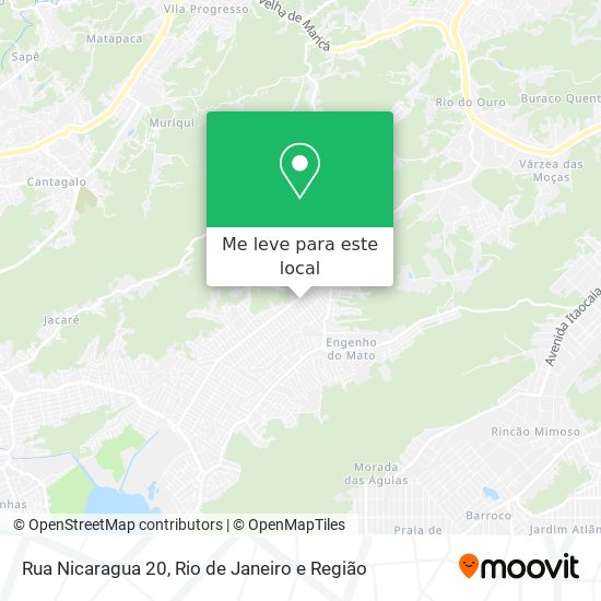 Rua Nicaragua 20 mapa