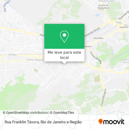 Rua Franklin Távora mapa