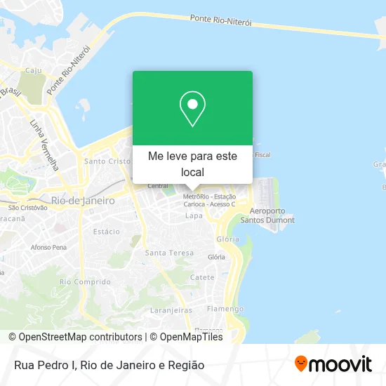 Rua Pedro I mapa